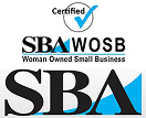 Certified Woman Owned Small Business logo.